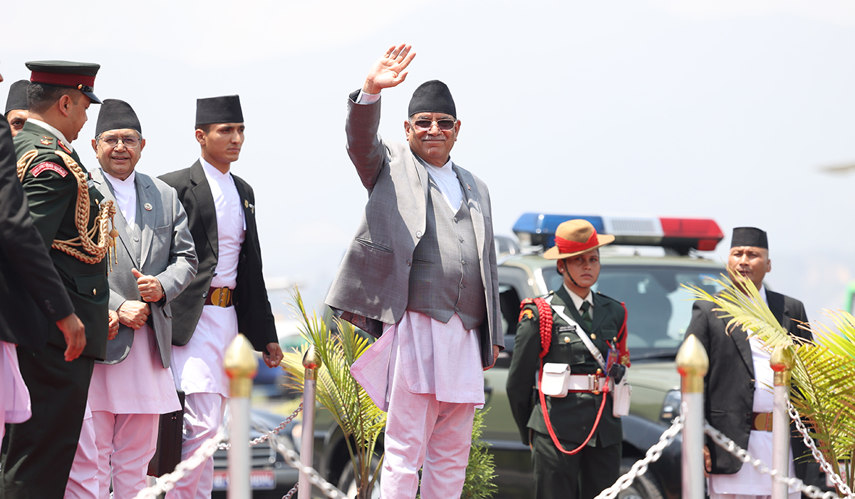प्रधानमन्त्री दाहाल भारत प्रस्थान